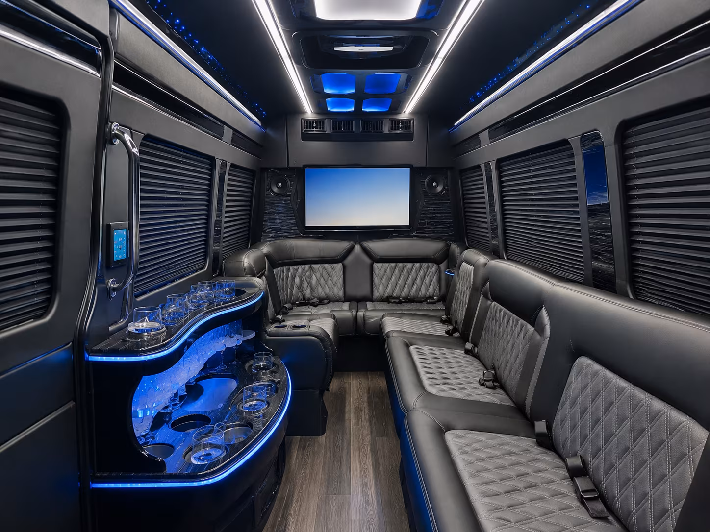 hesperia corporate event transportation onboard seating